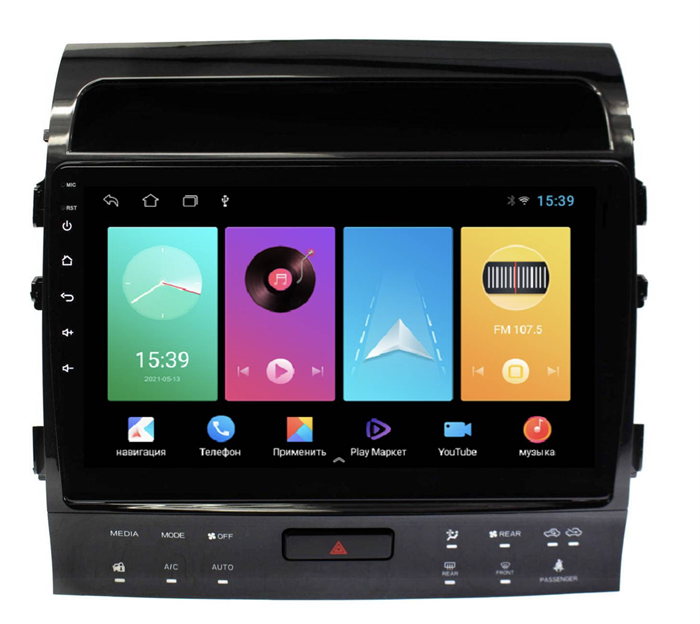 Магнитола FarCar D381CM для Toyota Land Cruiser 200 2007-2010 на Android 8.1 - фото 295161
