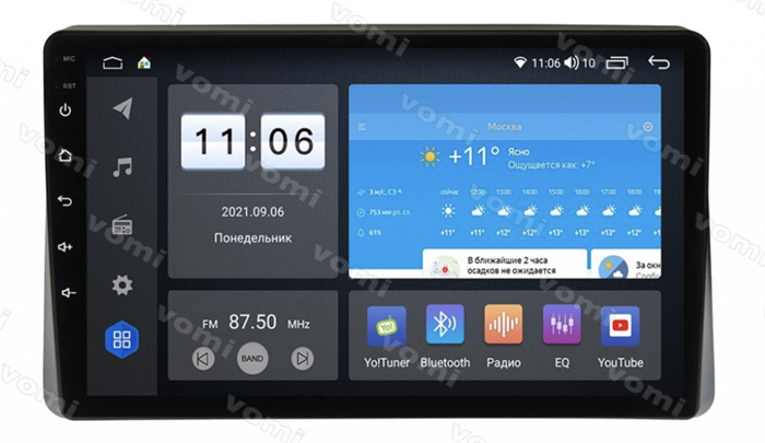 Штатная магнитола Vomi ZX555R10-7862-LTE-4-64 для Renault Duster 2021+ (с большим экраном) на Android 10.0 - фото 296208