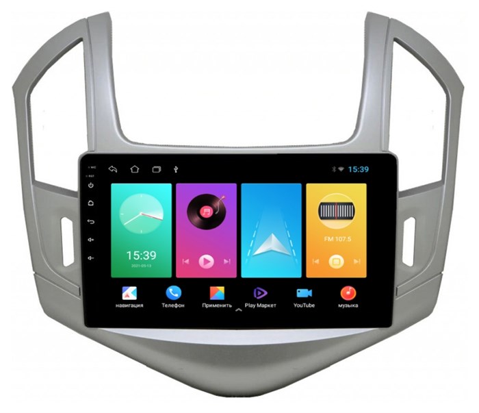 Магнитола FarCar D261M для Chevrolet Cruze I 2012-2015 серебро на Android 8.1 - фото 299128