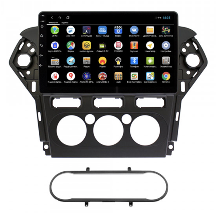 Parafar для Ford Mondeo IV 2010-2015 (без Navi) (Manual C / AC) на Android 12.0 (PF145XHD) - фото 299303