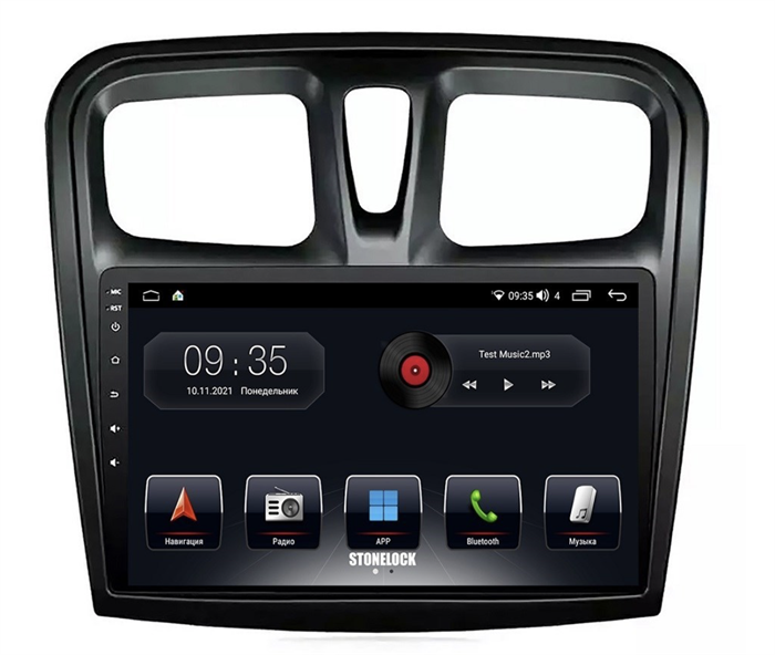 Штатная магнитола Stonelock REN900MB 3/32 ГБ для Renault Logan II, Sandero II 2013-2022 9 дюймов на Android 10.0 - фото 299785
