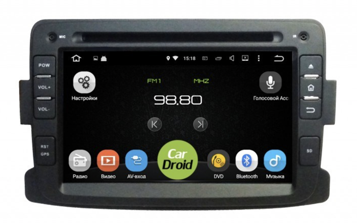 Штатная магнитола Roximo CarDroid RD-3001D для Renault Duster, Sandero, Logan 2, 2011-2022 (Android 9.0) DSP - фото 299800