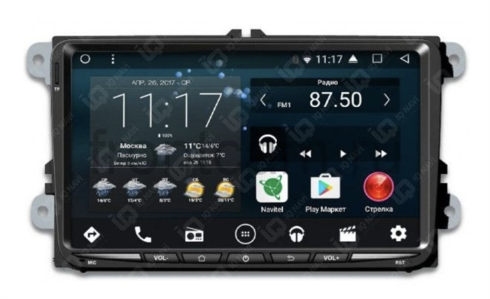 IQ NAVI T58-2505P Volkswagen Amarok, Golf, Jetta, Passat, Polo на Android 8.1.0 Octa-Core (8 ядер) - фото 299964
