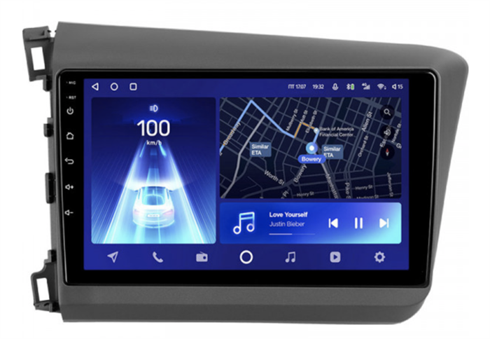Штатная магнитола Teyes CC2 Plus 3/32 ГБ для Honda Civic 2012-2015 на Android 10.0 - фото 300150
