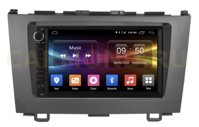 Штатная магнитола CarMedia OL-7002-D-RHO-N07 для Honda CR-V 2007-2012 на Android 10.0 - фото 300180