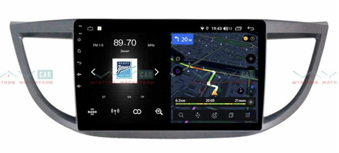 Штатная магнитола VAYCAR 10V4 4/64 ГБ для Honda CR-V IV 2012-2016 на Android 10.0 - фото 300248