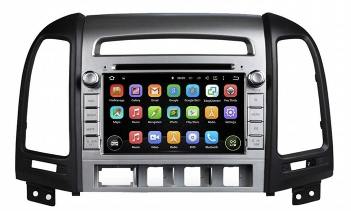 CarMedia KD-7024-P5 для Hyundai Santa Fe 2010-2012 (4 отверстия под кнопки) на Android 9.0 - фото 300533