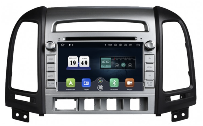 Штатная магнитола Roximo CarDroid RD-2001 для Hyundai SantaFe 2 (Android 10.0) - фото 300541