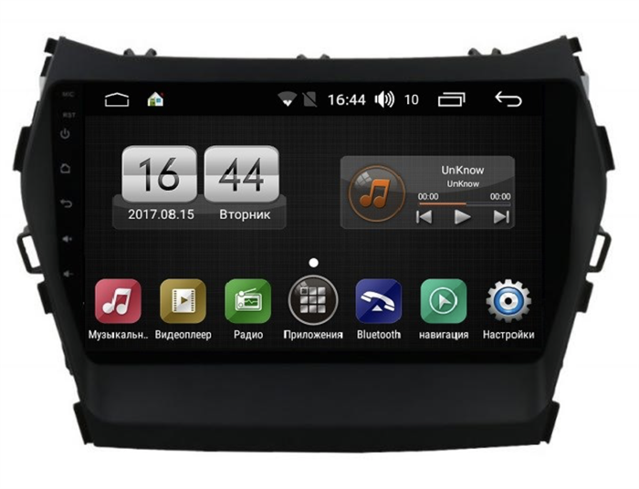 Магнитола FARCAR LY209R (S185) для Hyundai Santa Fe III 2012-2018 на Android 8.1 - фото 300575