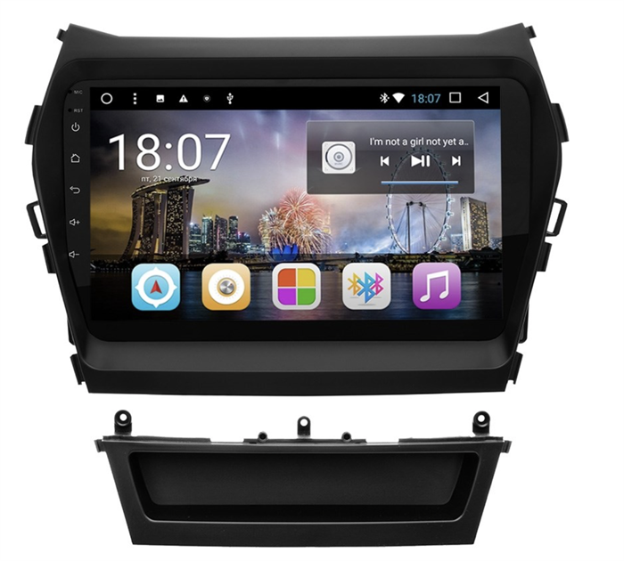 Автомагнитола для Hyundai Santa Fe (2013-2018) MyDean A209 Android 8.1 - фото 300581