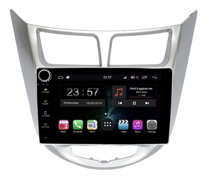 Магнитола Farcar RG067RB (S300) для Hyundai Solaris I 2011-2017 на Android 9.0 - фото 300627