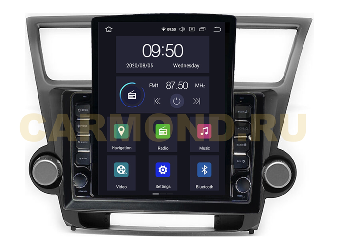 CarMedia OL-1616-2-HL для Toyota Highlander (U40) 2007-2013 на Android 10.0 - фото 301095