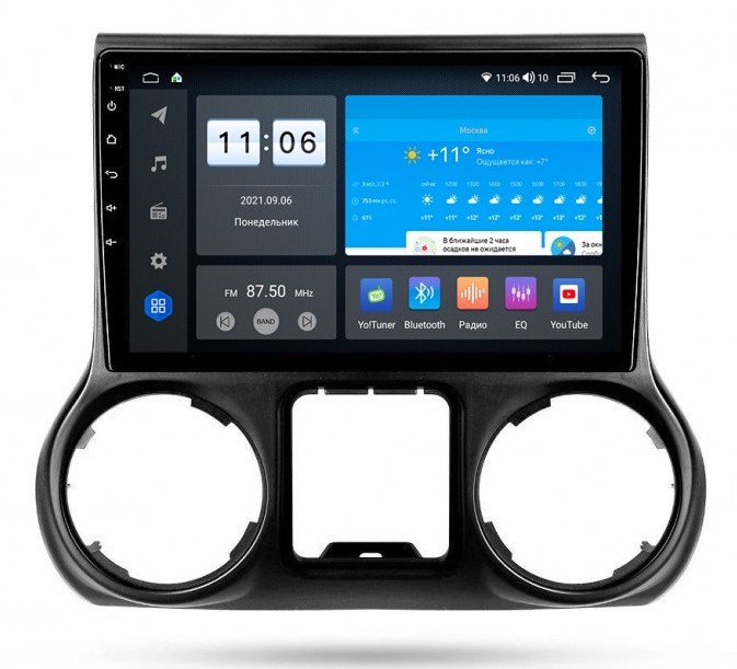 Штатная магнитола Vomi ZX367R10-9863-LTE для Jeep Wrangler 2007-2017 на Android 10.0 - фото 304631