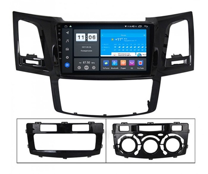 Штатная магнитола Vomi ZX357R9-7862-LTE для Toyota Hilux VII 2011-2015 (кондиционер) на Android 10.0 - фото 305814