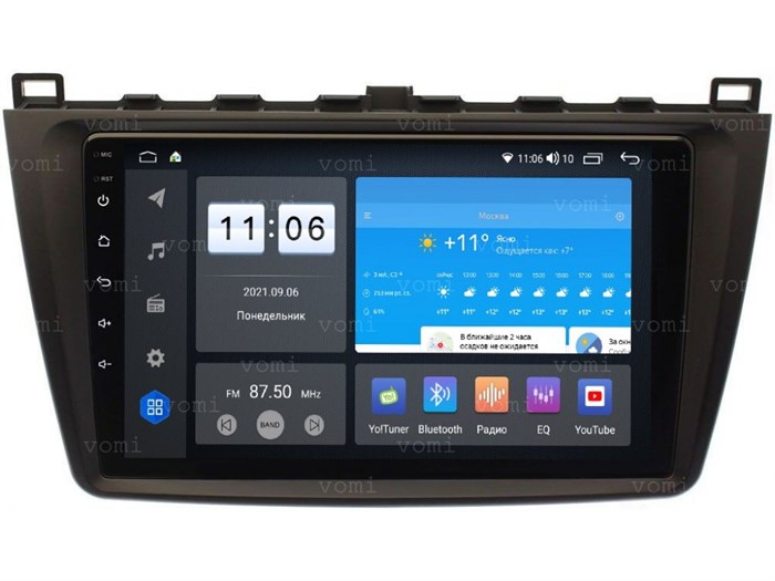 Штатная магнитола Vomi ZX527R9-7862-LTE для Mazda 6 (GH) 2007-2012 на Android 10.0 - фото 305961