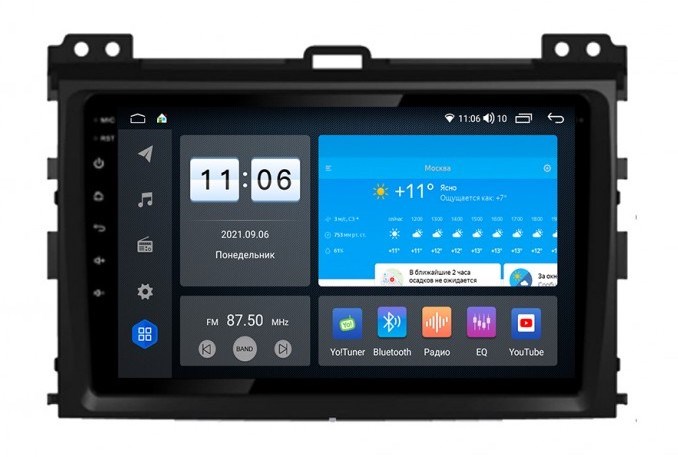 Штатная магнитола Vomi ZX359R9-7862-LTE-4-64 для Toyota Prado 120 2002-2009 на Android 10.0 - фото 306402