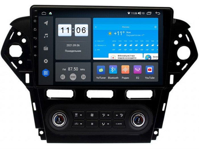 Штатная магнитола Vomi ZX483R10-7862-LTE-4-64 для Ford Mondeo IV 2007-2010 на Android 10.0 - фото 306602
