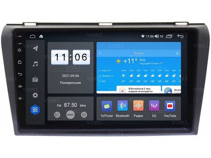 Штатная магнитола Vomi ZX526R9-7862-LTE-4-64 для Mazda 3 (BK) 2003-2009 на Android 10.0 - фото 306829