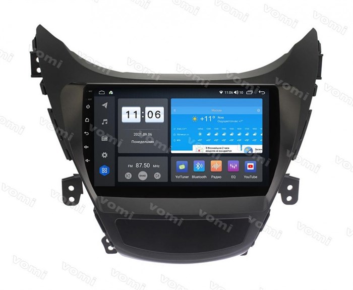Штатная магнитола Vomi ZX572R9-7862-LTE-4-64 для Hyundai Elantra 2011-2014 на Android 10.0 - фото 306901