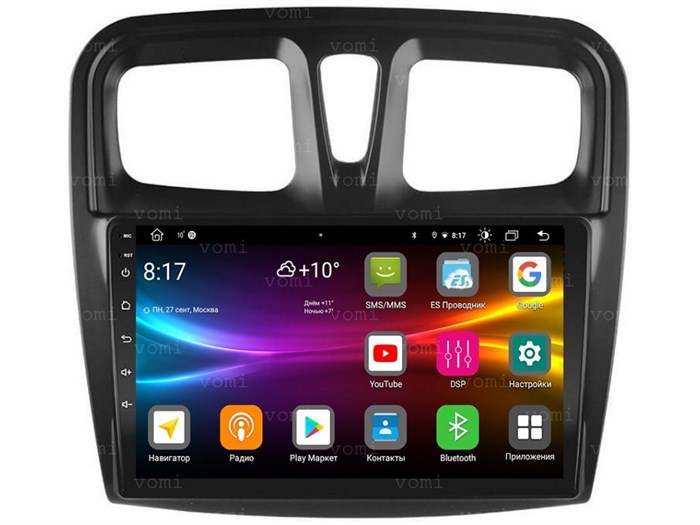 Штатная магнитола Vomi FX534R9-MTK-LTE для Renault Logan II, Sandero II 2013-2022 на Android 10.0 - фото 308300