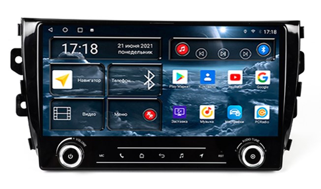Штатная магнитола Redpower K71122 для Zotye T600 на Android 10.0 - фото 308855