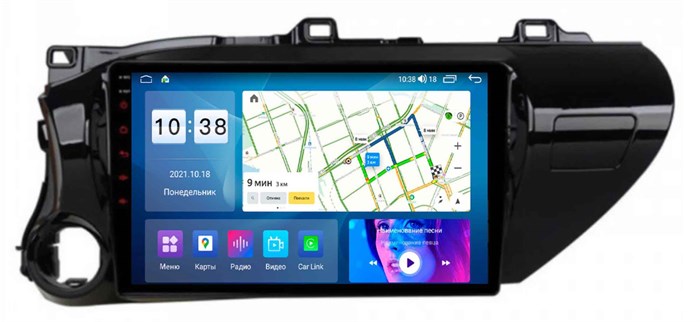 Автомагнитола Parafar для Toyota Hilux VIII 2015-2020 на Android 11.0 (PF063UHD-Low) - фото 309772