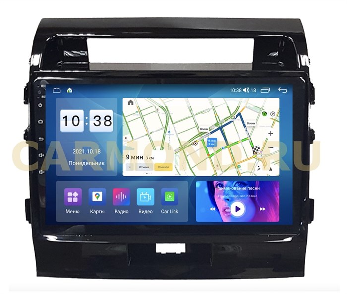 Автомагнитола Parafar для Toyota Land Cruiser 200 2007-2015 на Android 11.0 (PF381UHD-Low) - фото 317228