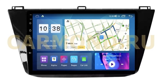 Штатная магнитола Roximo RI-3714 (С DSP И 4G-SIM) 8/128 ГБ для Volkswagen Tiguan 2016-2019 на Android 11.0 - фото 318989