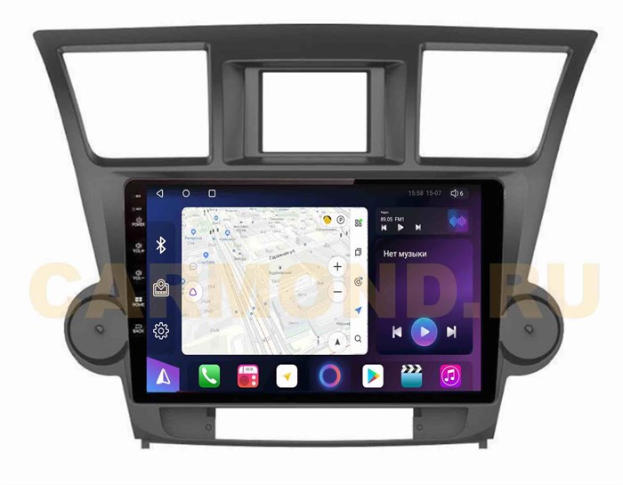 Штатная магнитола Unison QL035M для Toyota Highlander (U40) 2007-2013 на Android 10.0 - фото 322457