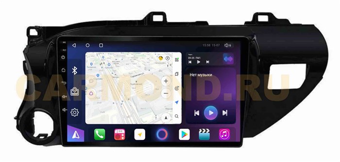 Штатная магнитола Unison QL588/1077M для Toyota Hilux 2015-2020 на Android 10.0 - фото 322477