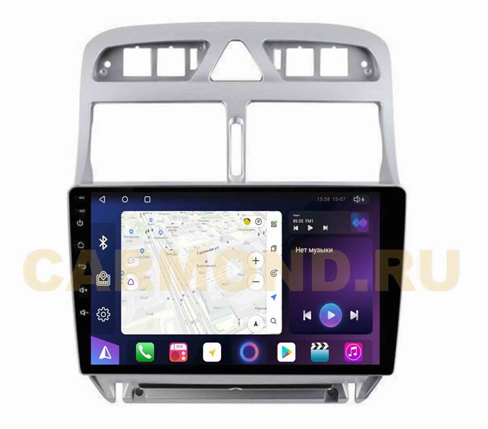 Штатная магнитола Unison QL017M для Peugeot 307 I 2001-2008 на Android 10.0 - фото 322512