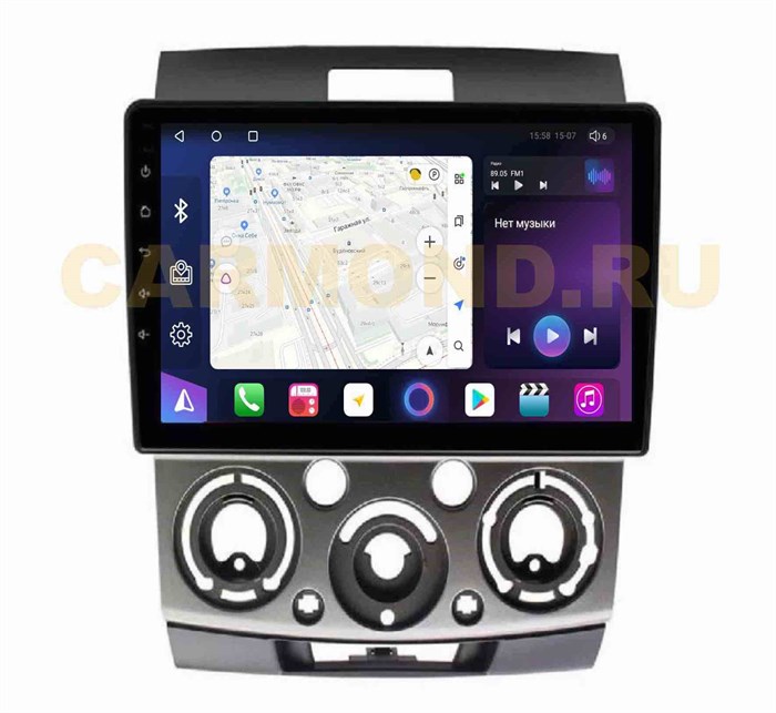 Штатная магнитола Unison QL3021M для Mazda BT-50 I 2006-2011 серебро на Android 10.0 - фото 322606