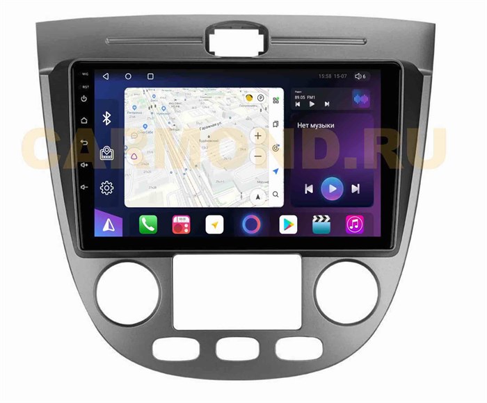 Штатная магнитола Unison QL3038M серебро климат для Chevrolet Lacetti хэтчбек 2004-2013 на Android 10.0 - фото 322669