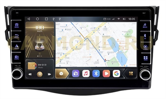 CarMedia OL-9688-Q (с кнопками) для TOYOTA RAV4 (XA30) 2006-2012 на Android 10.0 - фото 324058
