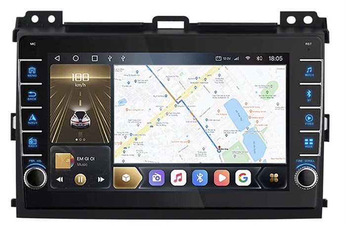 CarMedia OL-9696-Q (с кнопками) для Toyota LC Prado 120 2002-2009 на Android 10.0 - фото 324061