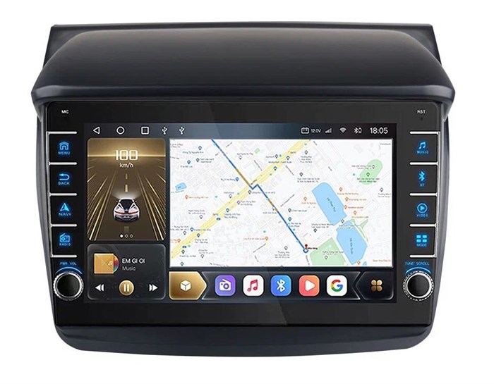 Автомагнитола CarMedia OL-9635-F (с кнопками) для Mitsubishi Pajero Sport II, L200 IV 2006-2015 на Android 10.0 - фото 324422