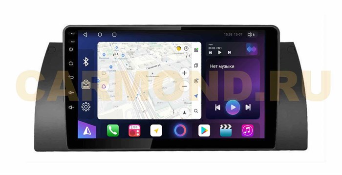 Штатная магнитола Unison QL395/707M для BMW 5 (E39), X5 (E53), 7 (E38) 1995-2006 на Android 10.0 - фото 324941