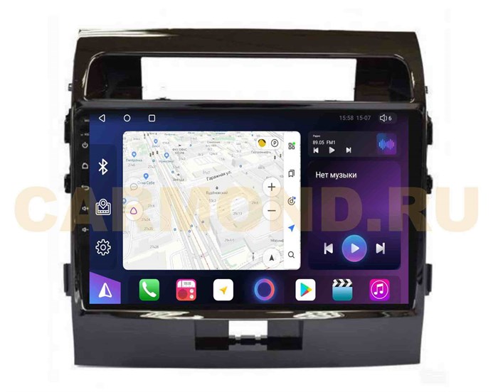 Штатная магнитола Unison QL381M для Toyota Land Cruiser 200 2007-2015 на Android 10.0 - фото 325498