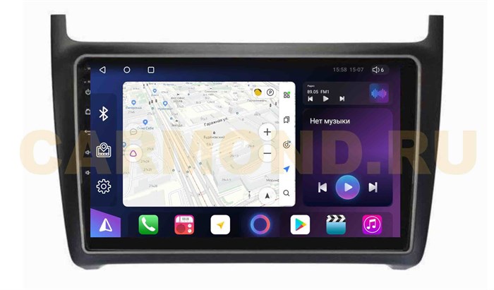 Штатная магнитола Unison QL910M для Volkswagen Polo 5 2009-2019 на Android 10.0 - фото 325581