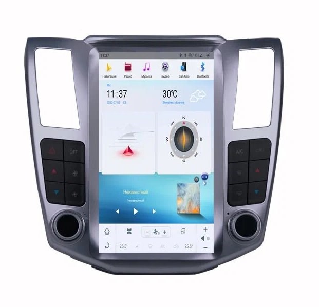 CarMedia ZF-1278S-Q6 Tesla-Style для Lexus RX 2004-2008 (цвет панелей -серый) на Android 11.0 - фото 327034