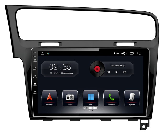 Штатная магнитола Stonelock VW1021MB8 2/32 ГБ для Volkswagen Golf 7 2013-2019 на Android 10.0 - фото 328448