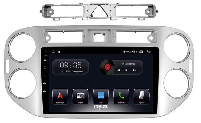 Автомагнитола Stonelock VW902MB8 2/32 2K  для Volkswagen Tiguan 2007-2016 (экран 2K) на Android 10.0 - фото 330324
