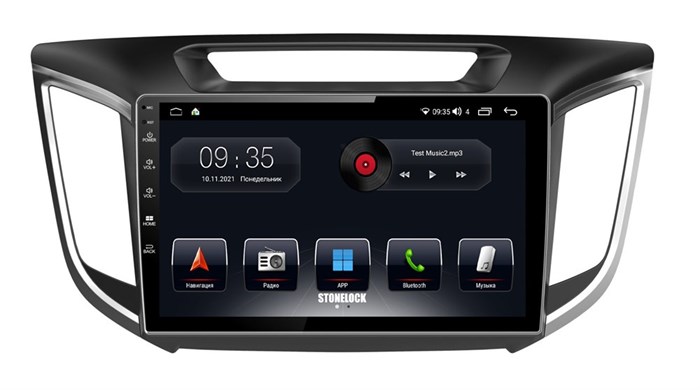 Автомагнитола Stonelock HYD915MB 3/32 2K для Hyundai Creta 2016-2021 (экран 2K) на Android 10.0 - фото 330609