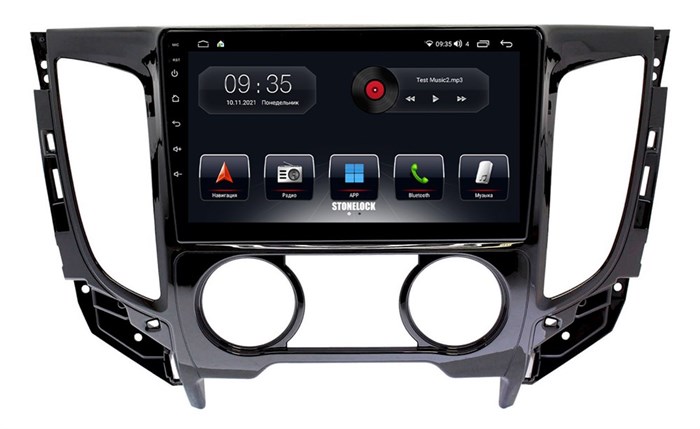 Автомагнитола Stonelock MSB905MB 3/32 2K для Mitsubishi Pajero Sport III, L200 V 2015-2021 (экран 2K) на Android 10.0 - фото 330948