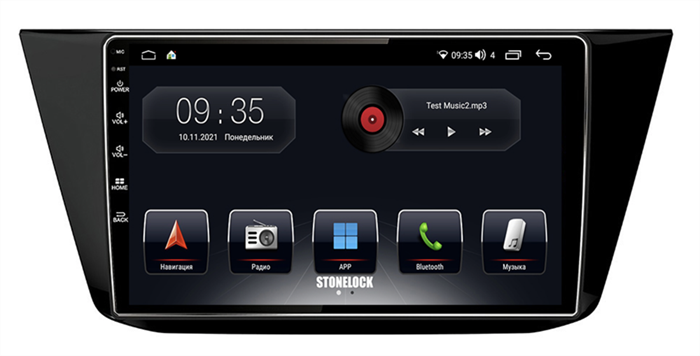 Автомагнитола Stonelock VW101MB 3/32 2K для Volkswagen Tiguan 2016-2019 (экран 2K) на Android 10.0 - фото 331432