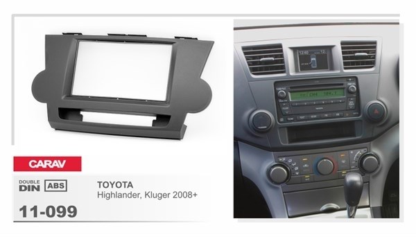 Переходная рамка CARAV 11-099/Incar RTY-N56 (Toyota Highlander, Kluger 2008+) - фото 33729