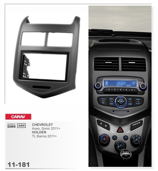 Переходная рамка CARAV 11-181/Incar RCV-N10 (CHEVROLET Aveo, Sonic 2011+ / HOLDEN TL Barina 2011+ ) - фото 33747