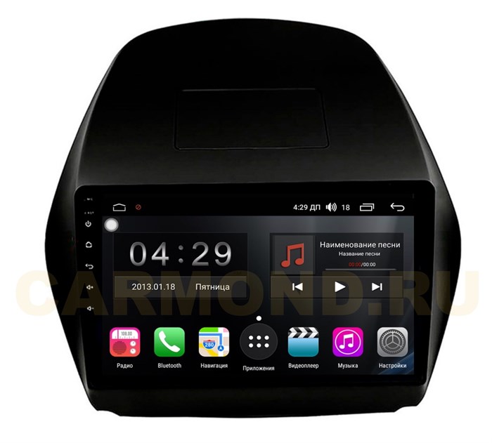 Магнитола Farcar RG361R (S300) для Hyundai ix35, Tucson II 2011-2015 на Android 9.0 - фото 337486