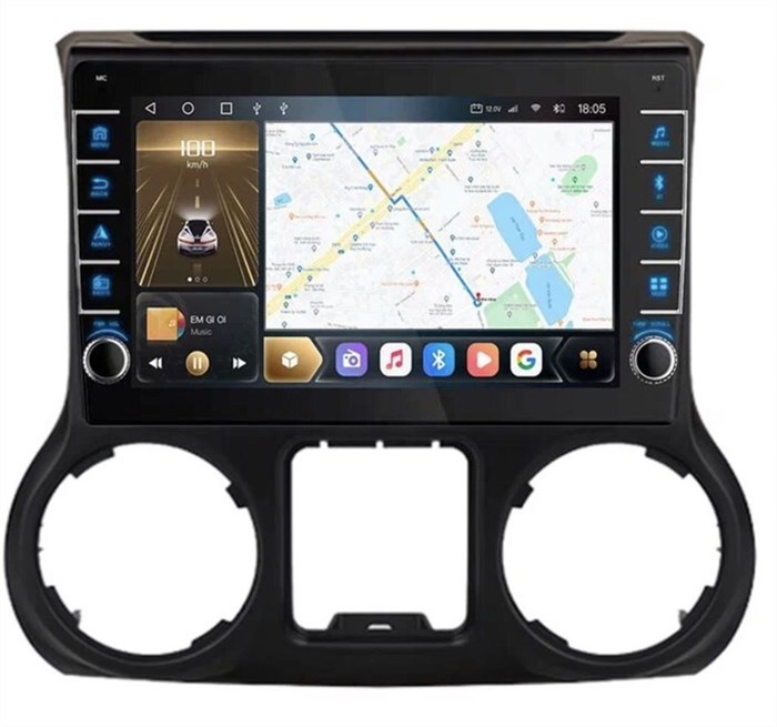 Автомагнитола CarMedia OL-1258-2-D (с кнопками) для JEEP Wrangler 2007-2017 на Android 10.0 - фото 337890