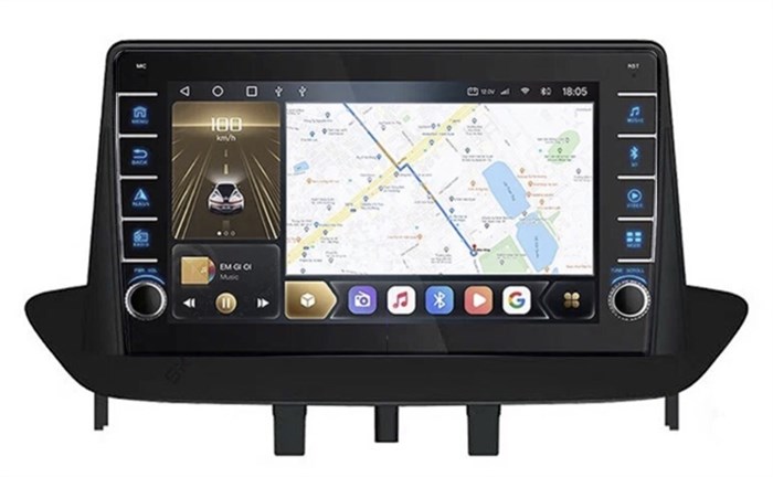 CarMedia SF-9997-H-Q (с кнопками) для Renault Fluence/ Megane 2009-2016 черный на Android 10.0 - фото 338600